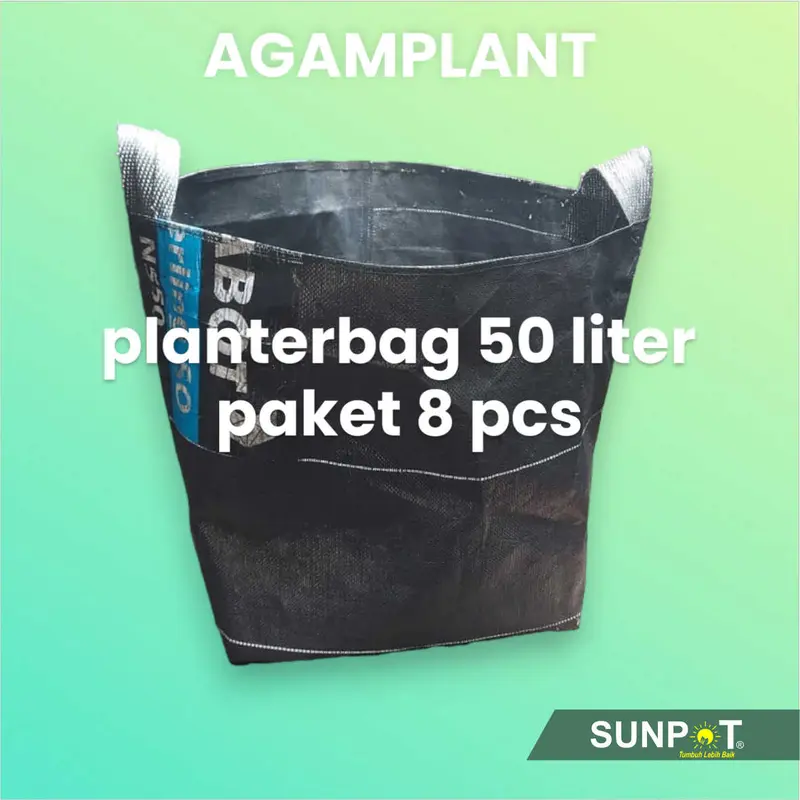 Paket Planterbag Hitam 50 Liter isi 8 Pot Tanaman 0