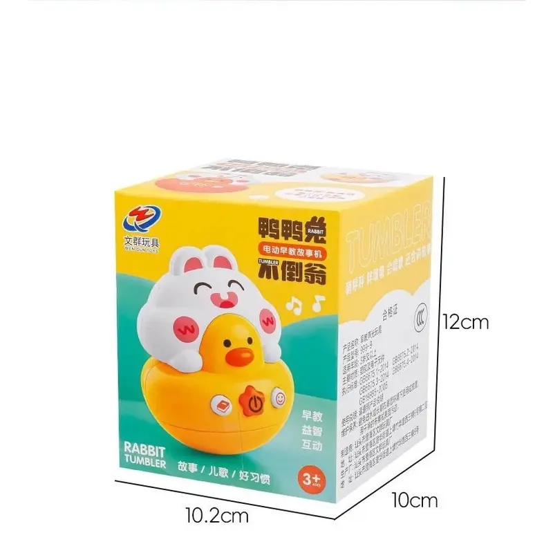 Đồ chơi lật đật hình vịt có nhạc kích thích giác quan cho bé - Toys 4