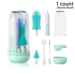 Sweets Electric Bottle Brush Set, 1 Set Electric Water Bottle Cleaning Brush with Storage Box, Multifunctional Cleaning Cup Set for Home Kitchen, Back to School, Cleaning Products, Summer Sets, Halloween Gifts, Christmas Gifts