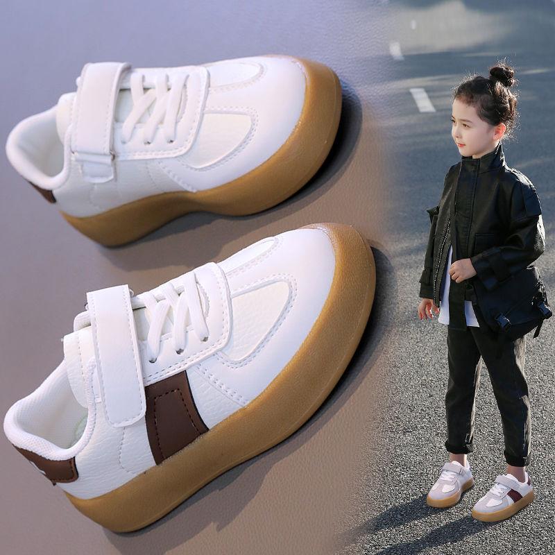 Children's Shoes Children's Sneaker 2024 New Girls' Sneakers Boys' Moral Training Shoes Middle and Big Children Students Soft Bottom Skateboard Shoes 1