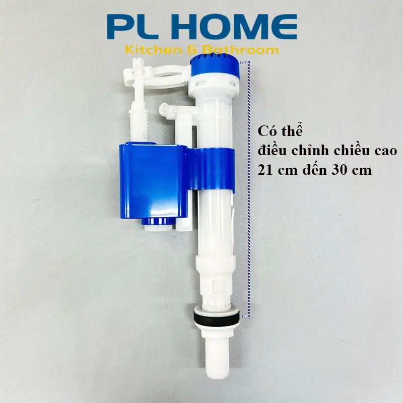 Phao cấp nước bồn cầu WS08 cao cấp – phao nước bồn cầu liền khối và 2 khối rời, chịu áp lực tốt, điều chỉnh được chiều cao 1