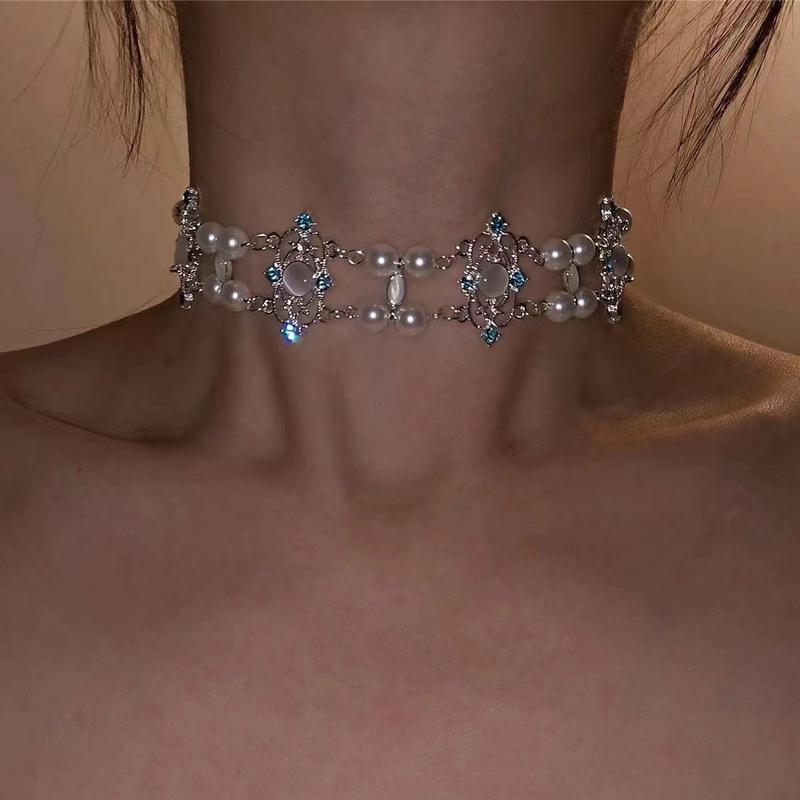 Product Introduction of Vòng Cổ Choker, Phong Cách Đường Phố Punk, Dành Cho Nam Giới, Dây Chuyền Xương Đòn Cao Cấp, Đồ Trang Trí Y2g Văn Hóa Phụ, Ngọt Ngào Và Ngầu, Cổ Áo Hoa Jewelry trang  sức  titan  cao  cấp  hàng  hiệu 12
