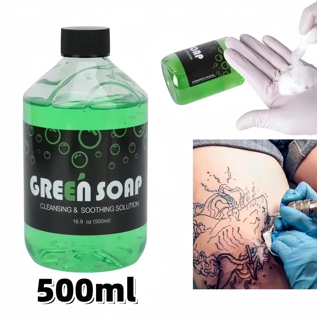 500ML Green Soap Tattoo Sabun Tato Sabun Tattoo Sabun Tatto Greensoap