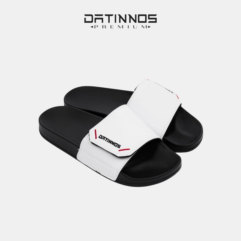 Dép Quai Ngang DATINNOS Unisex Quai Dán Trắng Form Chuẩn Êm Chân Ngoài Trời FULLBOX DT13 Slipper Nam Đế Bằng dép Lê Dép Quai Ngang