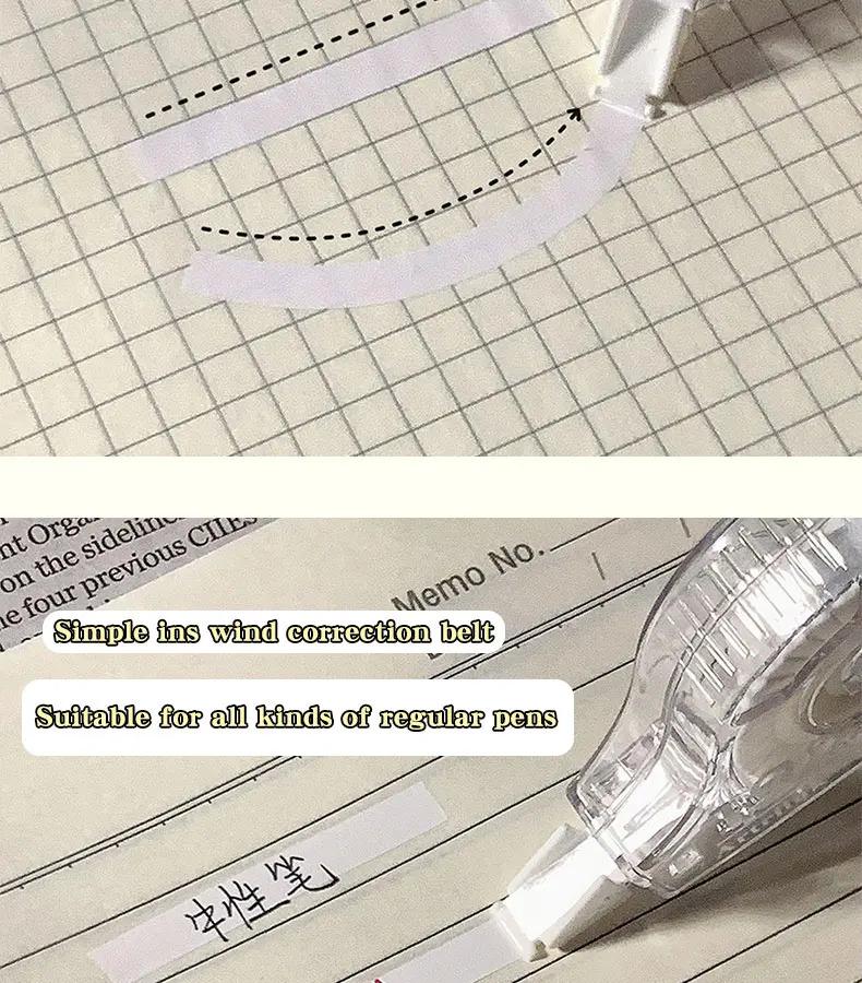 Product Introduction of Factory Manufacturing Correction Tape Set Custom School Items Correction Tape with Transparent Storage Bag 8