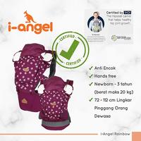 Gambar i-Angel Rainbow Floral Plum – Gendongan Bayi Hipseat Depan dari Smile Ever After Kota Administrasi Jakarta Selatan 2 Tokopedia