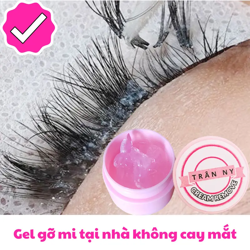 Trân Ny gel tháo mi không cay mắt tự gỡ mi tại nhà ( tặng kèm 2 tăm tháo) 0