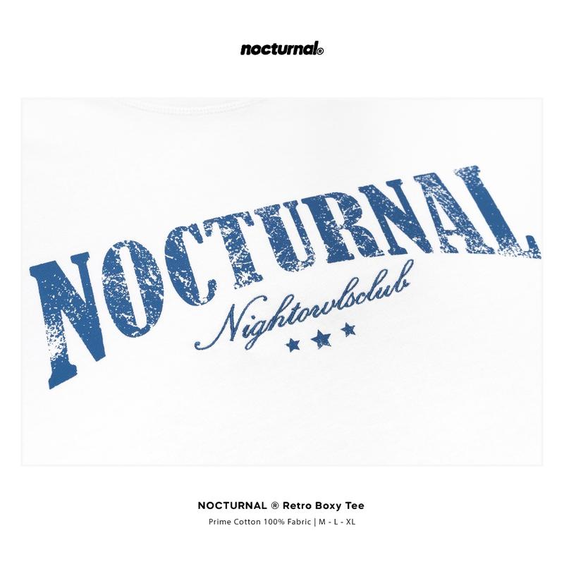 Áo Thun Cotton 100% Hình Hộp Cổ Điển NOCTURNAL, Dành Cho Nam Và Nữ, Unisex, Áo Phông In Hình Thương Hiệu Địa Phương 6