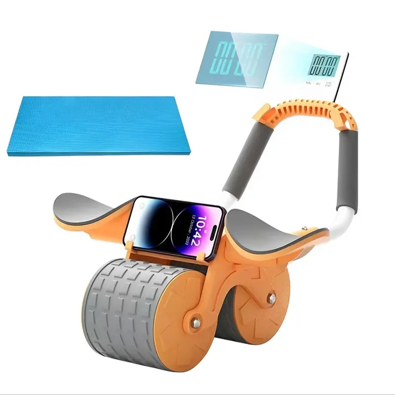 Automatic Abdominal Wheel with Countdown Timer, Portable Gym Equipment for Home Workout, Training Tool for Men Women, Exercise Equipment 7