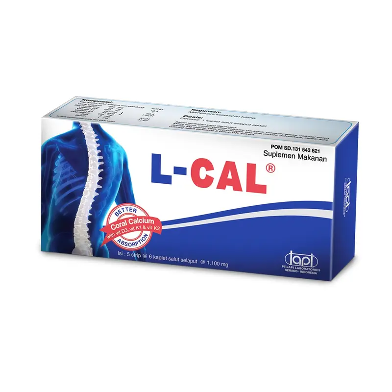 L-CAL Tablet Suplemen Kalsium Dan Tulang 2