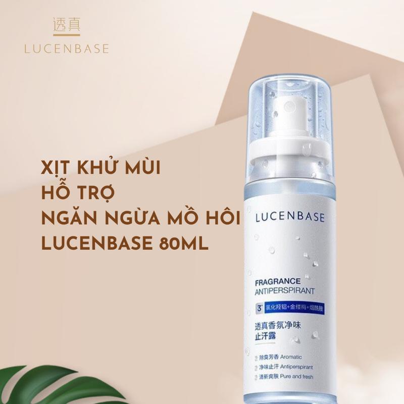 Xịt khử mùi hỗ trợ ngăn ngừa mồ hôi ngừa thâm Lucenbase 80ml