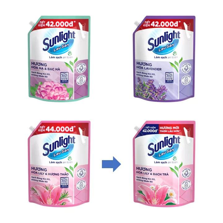 Nước lau sàn Sunlight túi 3.6kg [Chính hãng] Làm Sạch 1