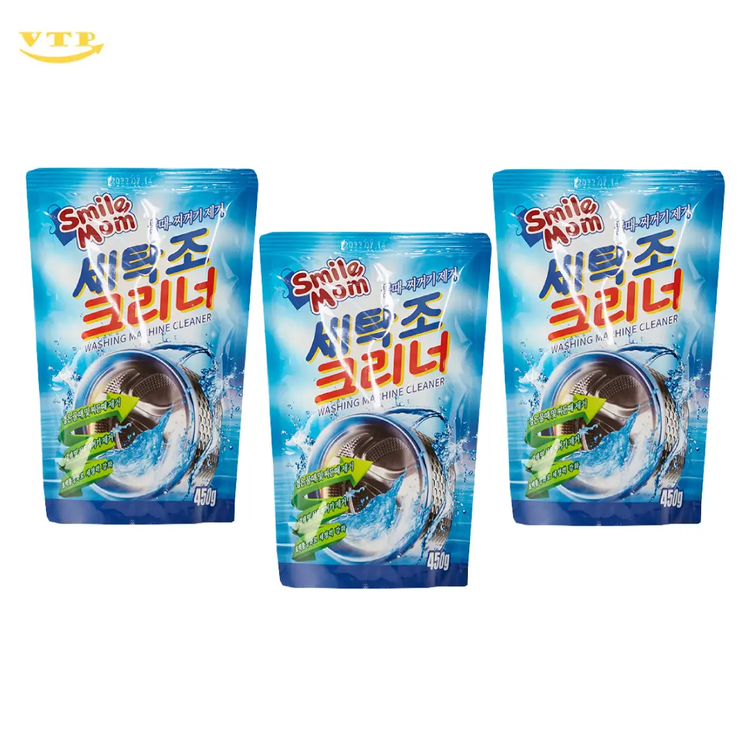 Combo 3 Gói Bột Tẩy Lồng Máy Giặt Hàn Quốc 450gr Làm Sạch