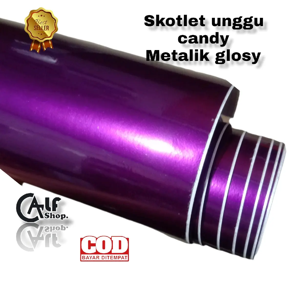 Skotlet unggu candy.metalik glosy per 1 meter .skotlet sepeda motor mobil Car