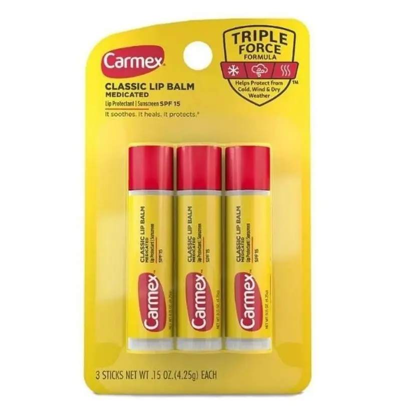 Son Dưỡng Môi Carmex - Lipstick, Dưỡng Không Màu, Dưỡng Ẩm, Khô Môi Skincare Đường Alpha Arbutin
