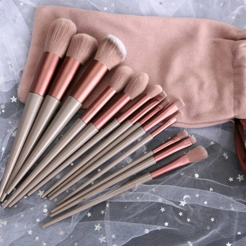 Kuas Makeup Set Brush Eyeshadow/Bedak/Blush on/Highligter (13pcs) 0
