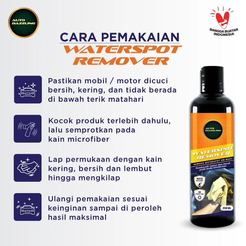 Waterspot Remover Penghilang Kerak, Jamur & Waterspot Body Mobil Car Lap 3