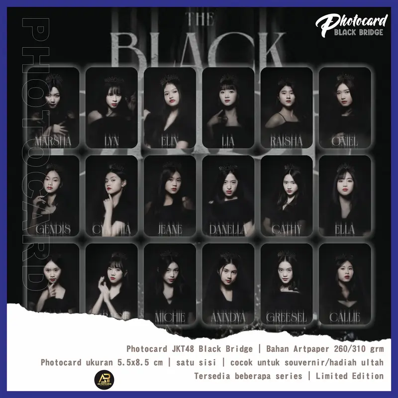 Photocard JKT48 The Black Bride isi 50 Pcs (Bonus Stiker dan Inner Slevee) Unofficial/fanmade 5