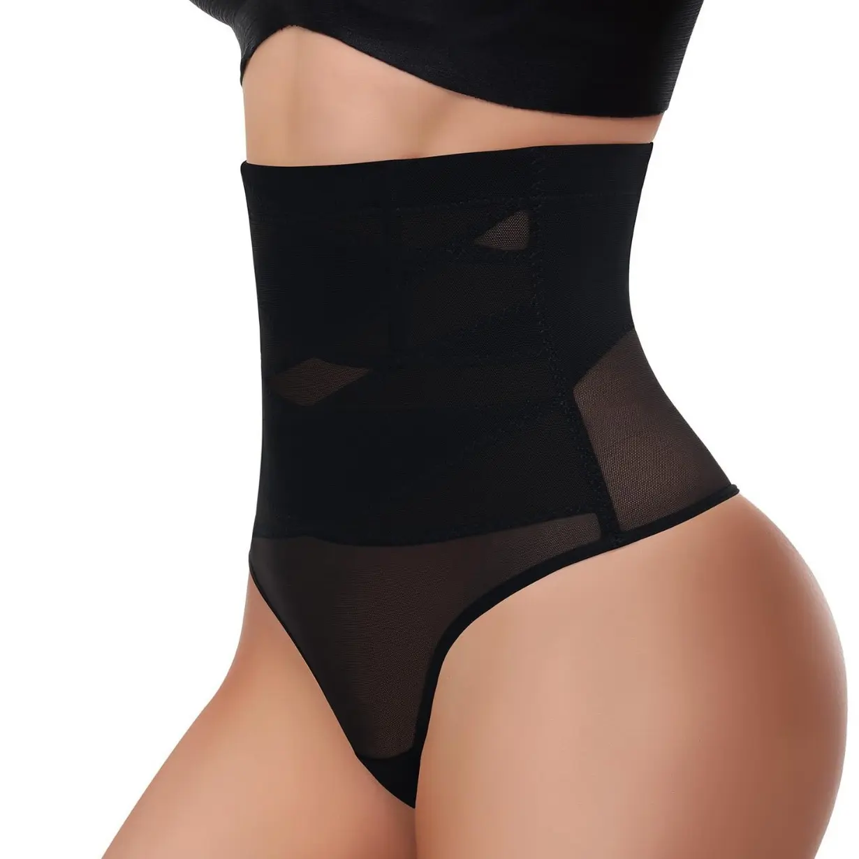 tummy control high waist,  Thin cross high waist shaping plus size underwear, women's belly cinching waist cinching and hip lifting body shaping underwear