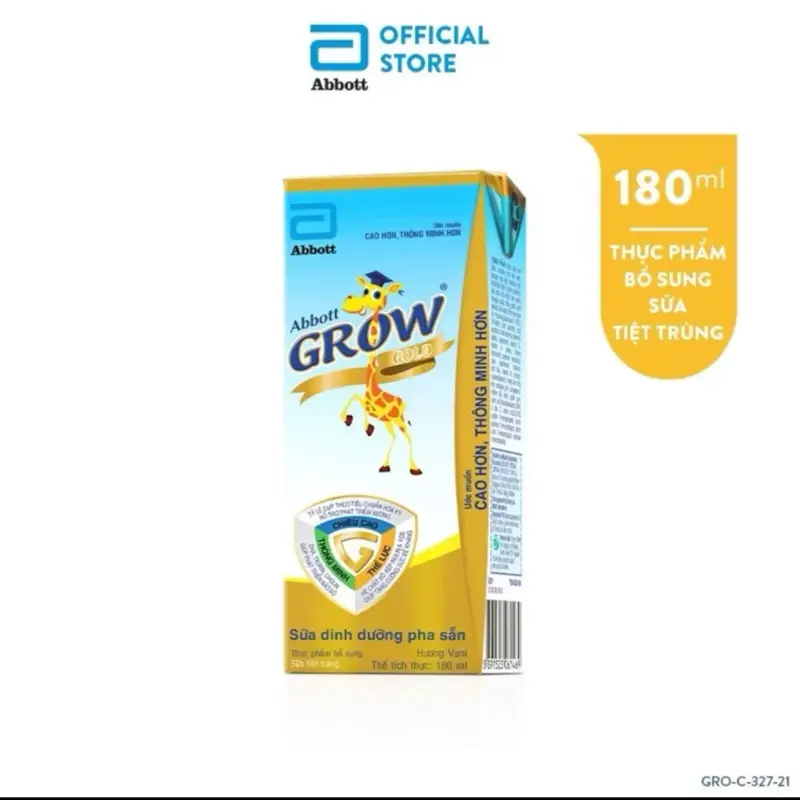 ￼[Date 11/2025] Thùng 48 hộp sữa nước Abbott Grow Gold 180ml,110ml/ hộp
