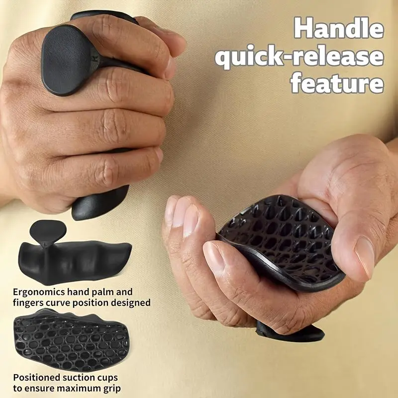 Silicone Finger Grip Strengthener, 1 Set Non-slip Fitness Grip, Hand Strengthener for Dumbbell and Barbell, Gym Fitness Equipment for Home Gym, Summer Essentials 3