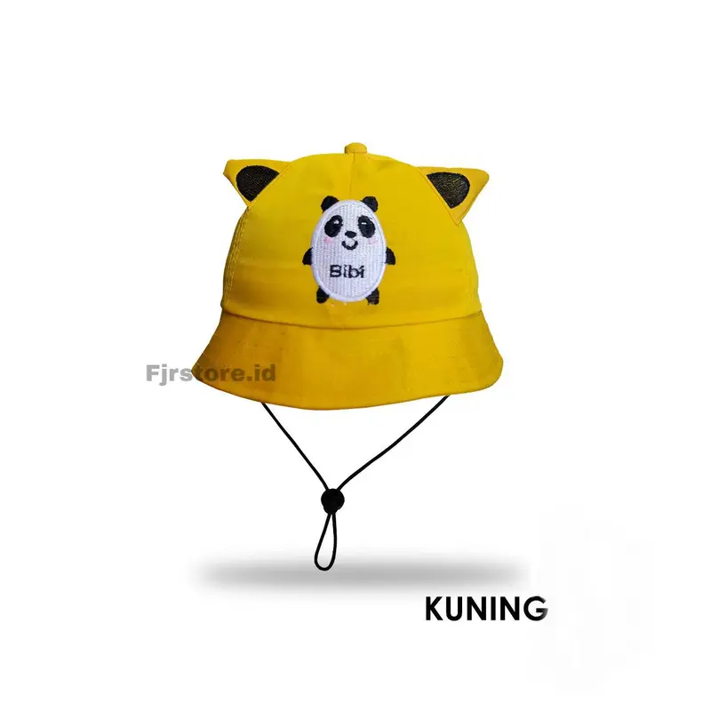Topi Bucket Hat Anak Motif Bordir Wisky-Squishy | Bucket Anak Laki-Laki Dan Anak Perempuan 1