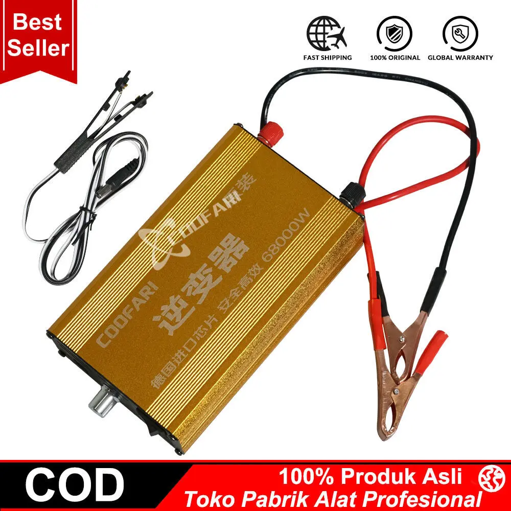 Inverter Ultrasonik Frekuensi Tinggi 12V DC, Pengisi Daya untuk Berbagai Kebutuhan, Gelombang Sinus Modifikasi