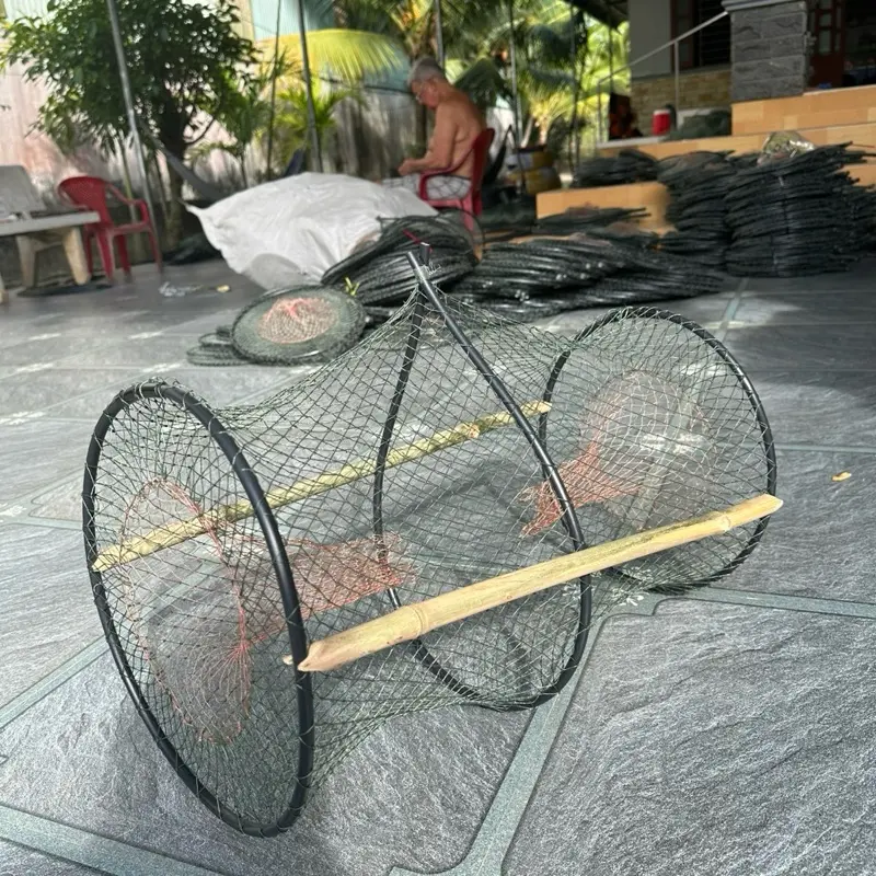 Combo 10 lờ cá 30x52 ( lưới thái màu xanh rong ) 2