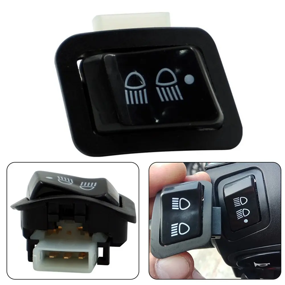 Motorcycle modified near & far lights three-speed dimmer switch headlight switch