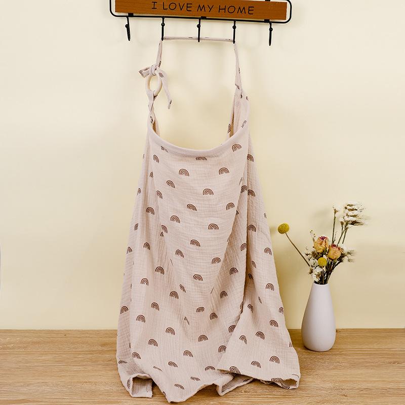 Product Introduction of Cotton Breathable Breastfeeding Cover Mother Outdoor Nurse Cloth Adjustable Privacy Breastfeeding Apron Baby Feeding Nursing 9
