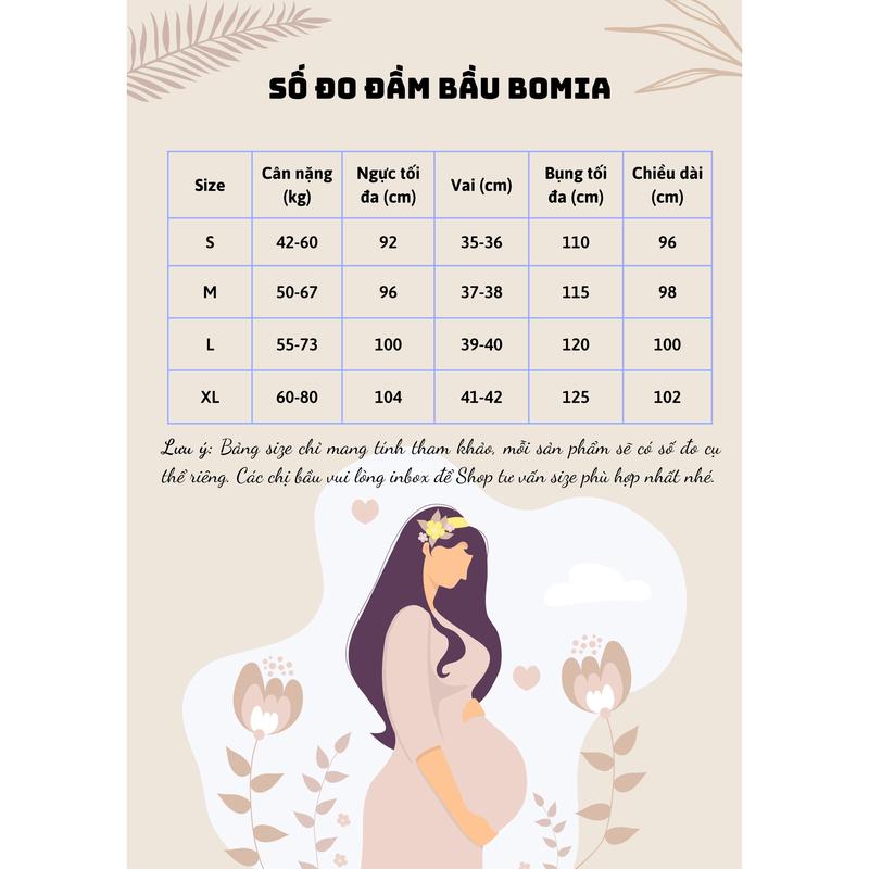 Váy bầu trắng cổ ren Bomia 3