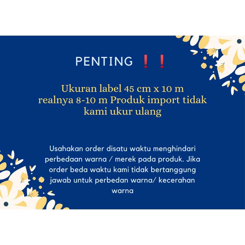 BATIK GOLD Wallpaper Dinding Dekorasi Rumah panjang 10 meter lebar 45 cm 1