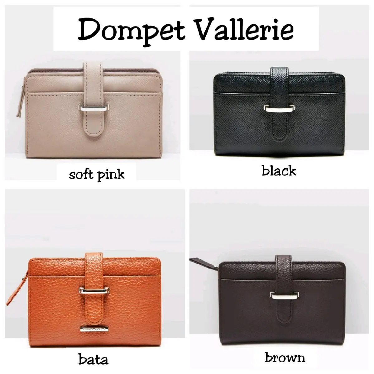 DOMPET VALLERIE : PINK / BATA / BLACK / BROWN  SOPHIE MARTIN PARIS PROMO