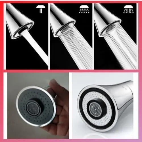 Đầu Vòi Rửa Chén Bát 2 Chế Độ, Chức Năng Nóng Lạnh Xoay 360 Độ, Phù Hợp Với Mọi Loại Vòi Rửa Chén Bát 2