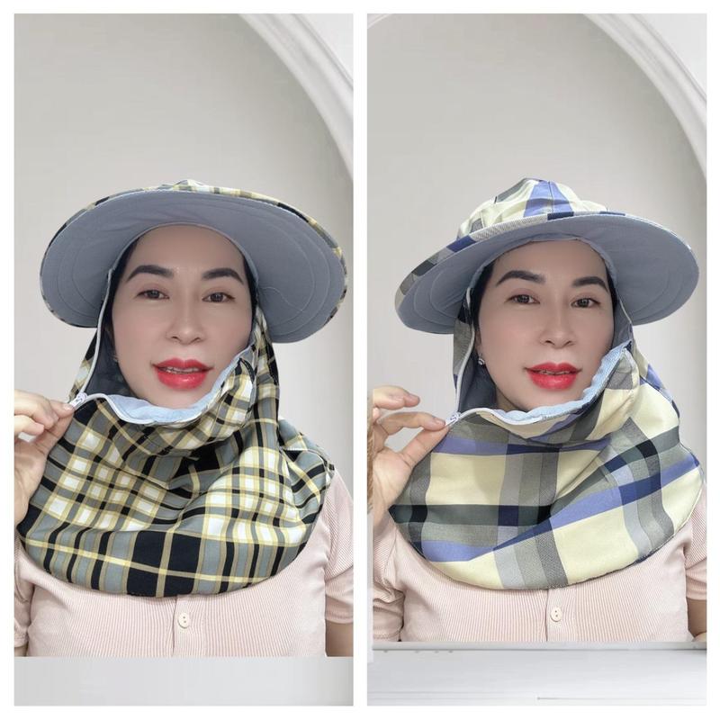 Kim yến -mũ chống nắng kèm khẩu trang- nón chống nắng- mũ nón chống nắng rộng vành che nắng tránh sạm nám tàn nhang khi đi ngoài trời  _Kim Thanh - Sỉ Váy Chống Nắng 1
