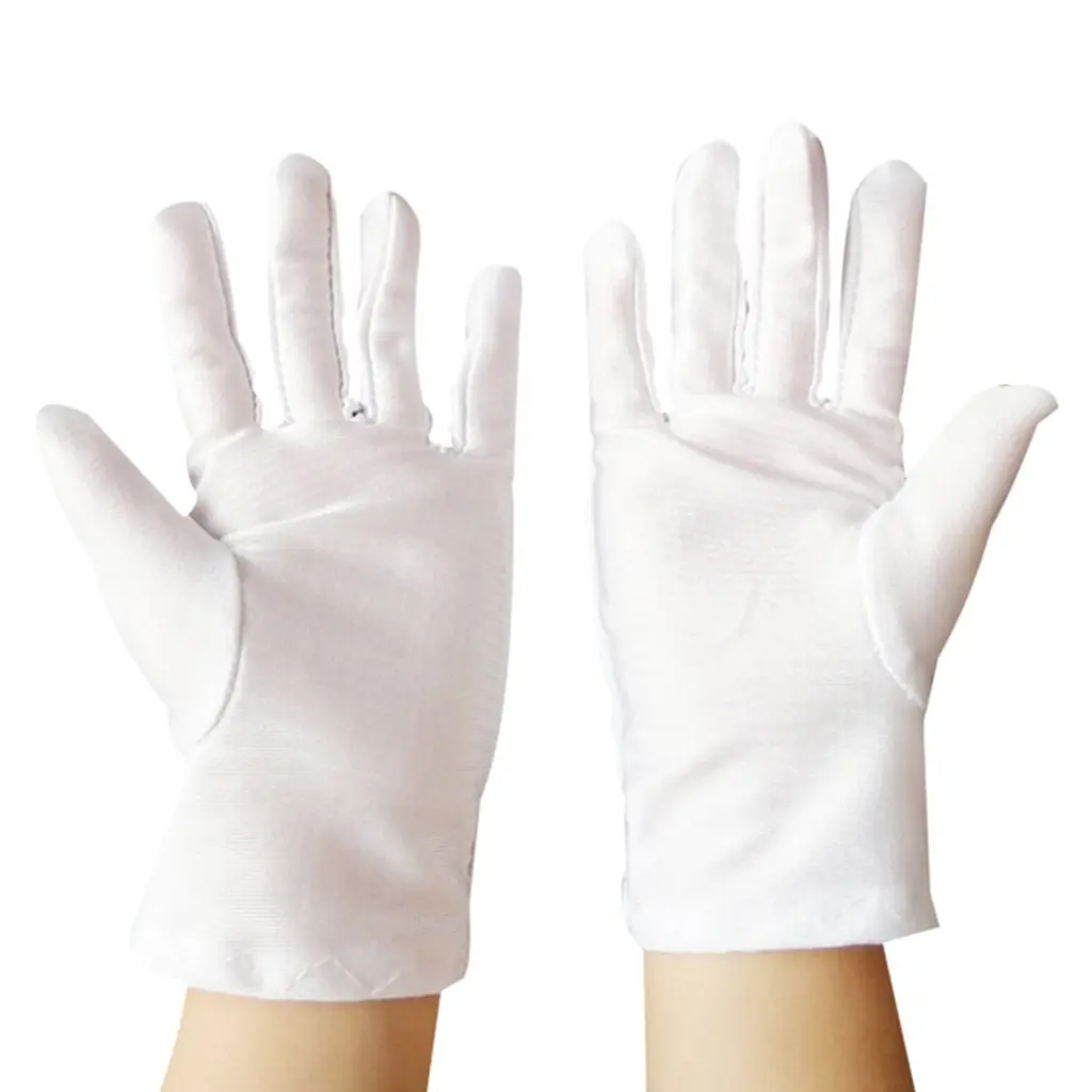Kids Size White Gloves for Art Show, Uniform Part Show Party Stage Show