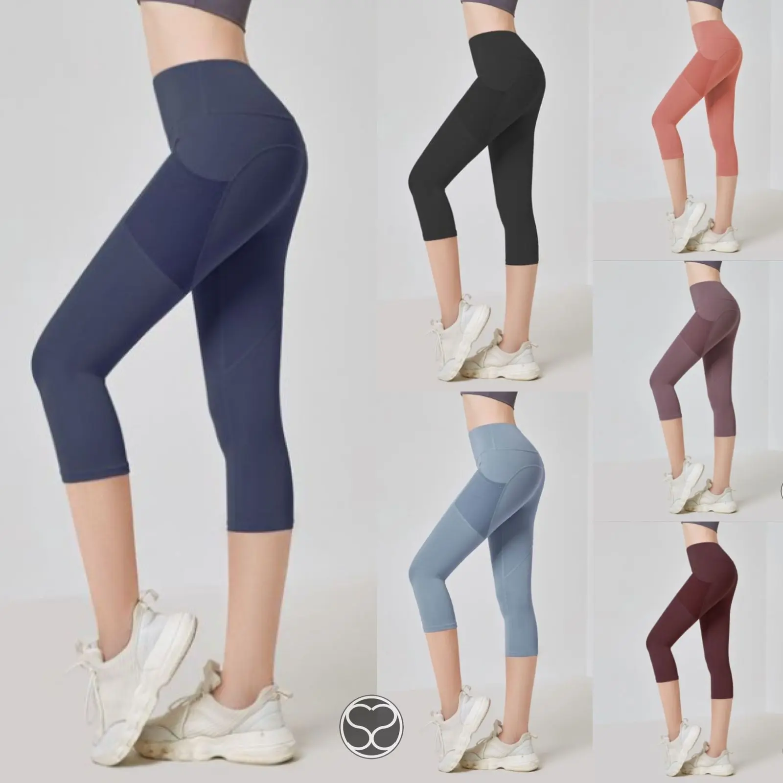 SecondShape - Legging Yoga Pants 7/8 Celana Leging Senam Gym Fitness