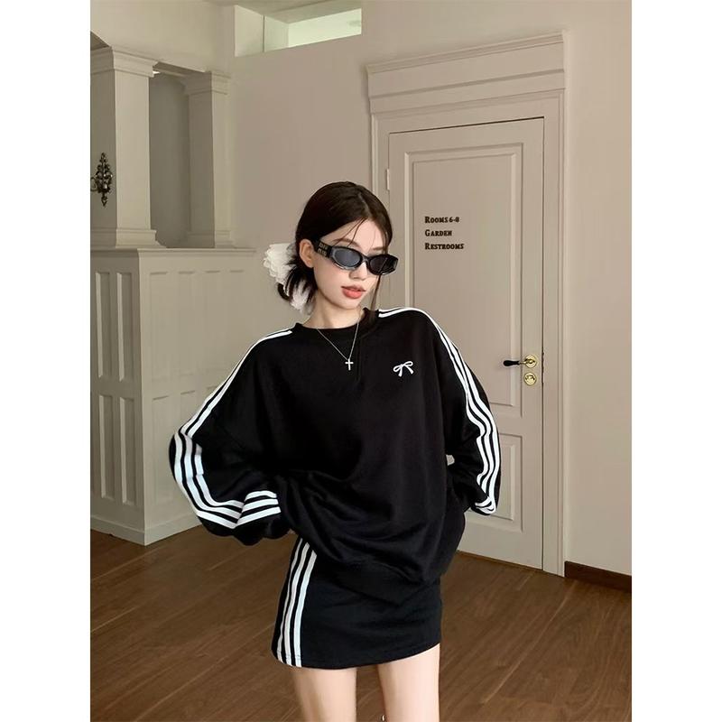 Product Introduction of Bow tie sweater women wide loose pullover 40
