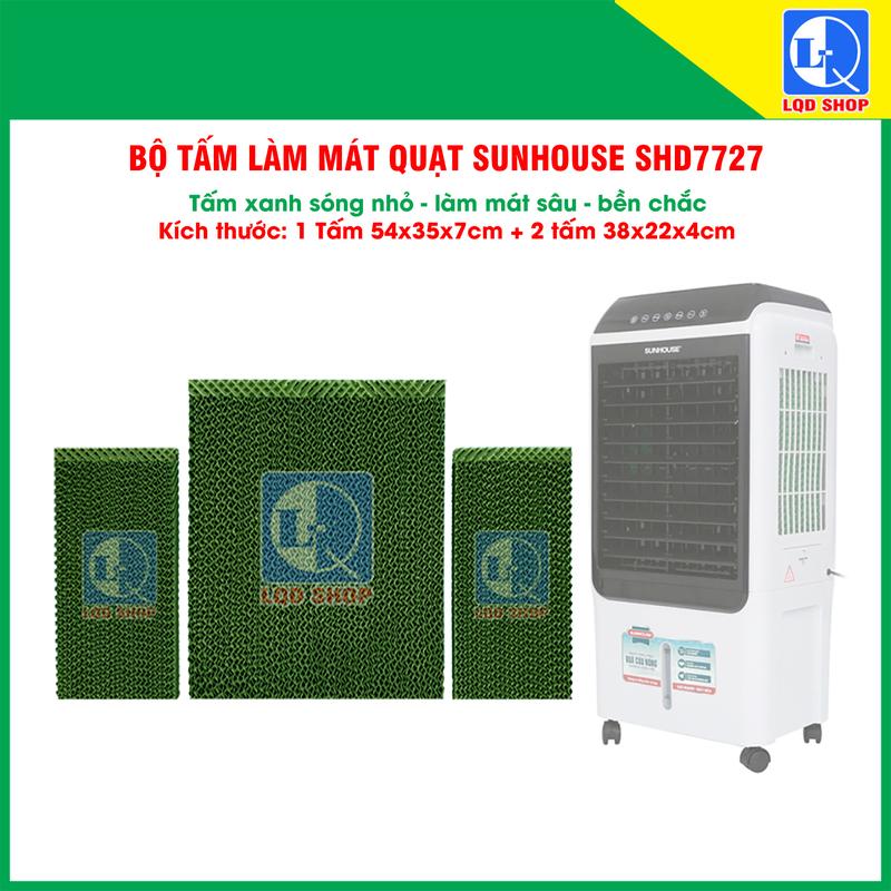 Bộ tấm làm mát dùng cho quạt Sunhouse SHD7727 bộ gồm 3 tấm tiêu chuẩn 5090 chuyên dụng cho quạt điều hòa hơi nước