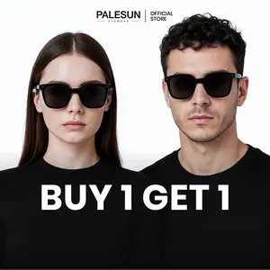 [COD] BELI 1 GRATIS 1! Dapet 2 Kacamata Anti UV + Dompet Eksklusif - Kacamata TR90 Hitam UV400 Polarized Photochromic Trendi Hip-Hop Untuk Jalan-Jalan, Bersepeda, Memancing, Mendaki, Pantai, Outdoor Pria Wanita Olahraga Harga Terjangkau PALESUN EYEWEAR