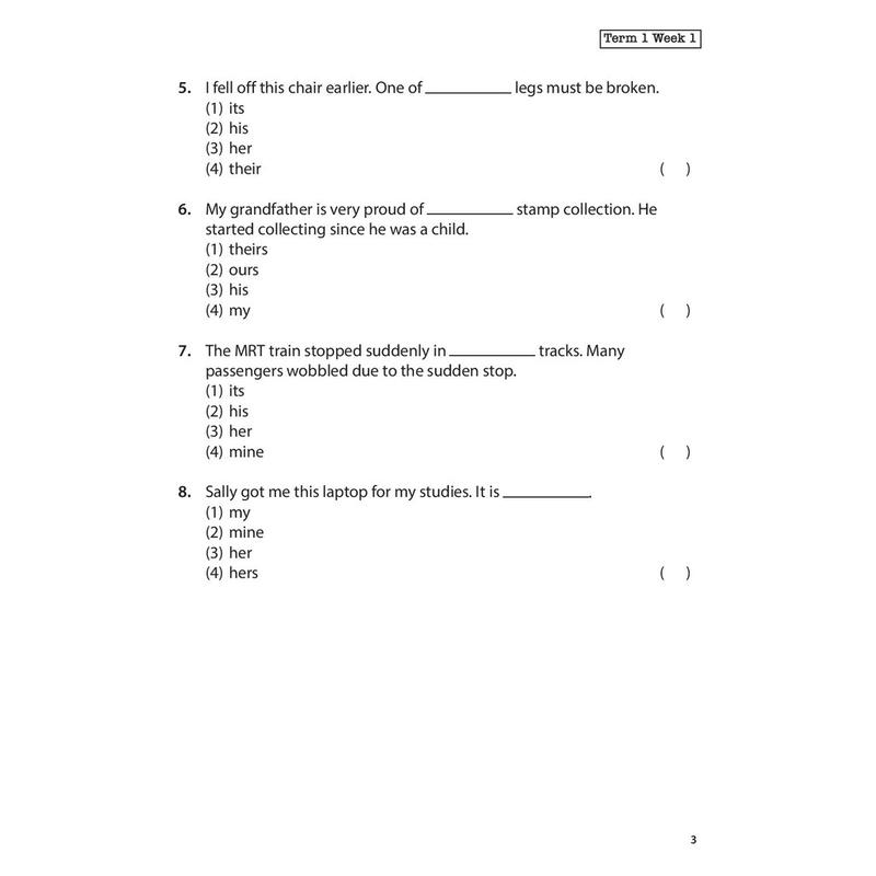 Product Introduction of original English Language Challenging Weekly Practices Primary 4 / Assessment Books 13