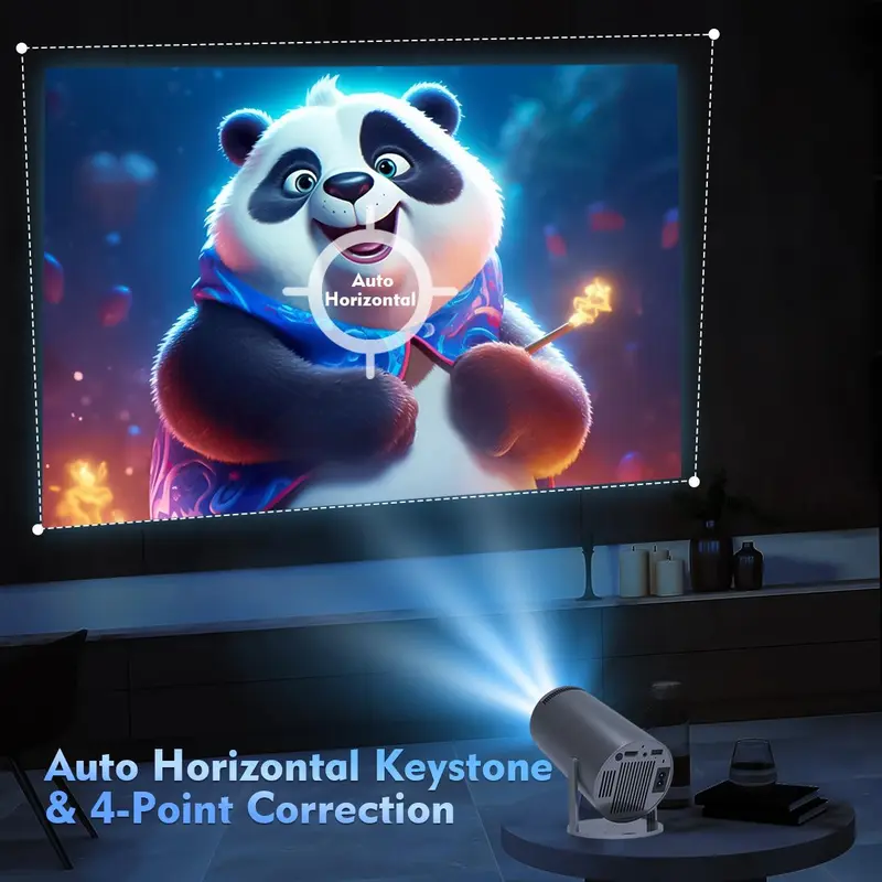 Magcubic HY300 Pro Portable Projector, Android 11 Projector, 260ANSI 180 °   Degree Rotation H713 BT5.0 Cinema Outdoor Projector 5
