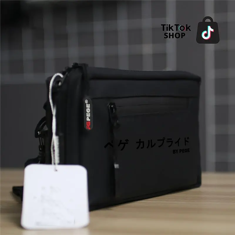 Tas Sling Bag & Clucth STRUWICK Sielle - Tas Tangan 3in1 Waterproof Hitam 4