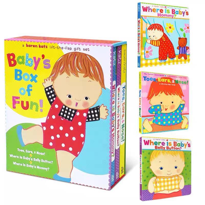 Product Introduction of original [ ] Where Is Babys  Button/Toes Ears Nose/PeekaBaby/Box Of Fun/What Does Baby Say/daddy Hugs/Karen Katz 3