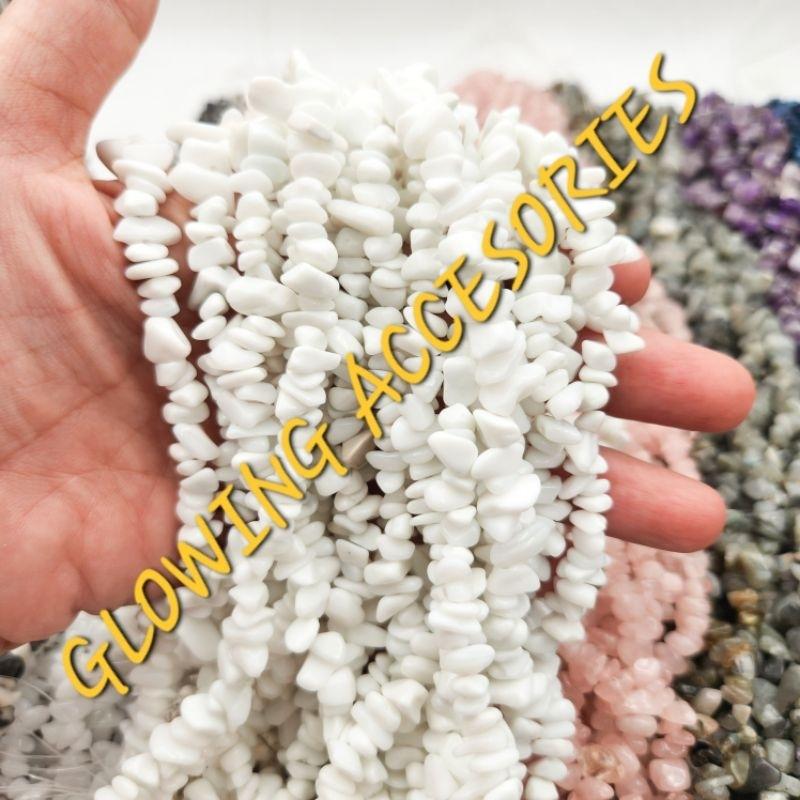 per-kalung MANIK BATU KERIKIL (batu alam kerikil / batu kerikil aksesories) payet jepang payet kebaya perkalung 2