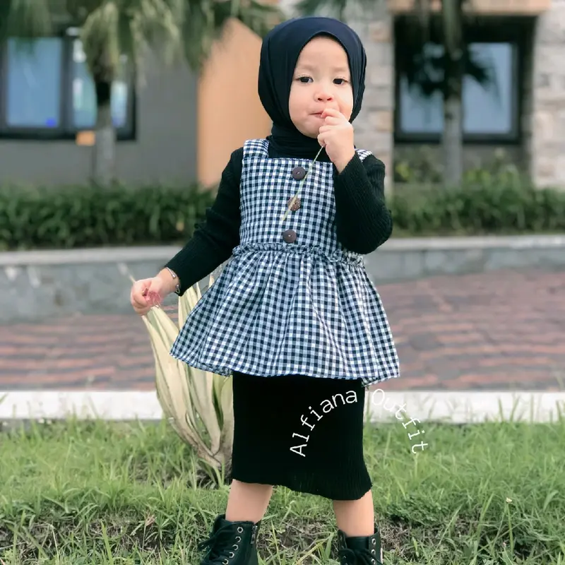 TANKTOP FATIHA By Alfiana Outfit Cantik Katun Muslim Ruffle Baju 2