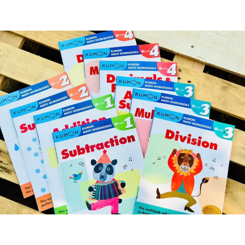 Bộ Sách - Kumon Math Workbooks - 10 cuốn học Toán Tiếng Anh-Simon BookStores 4