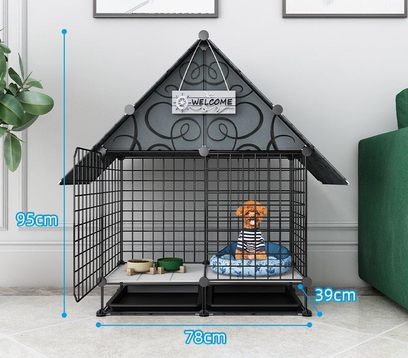  BỘ CHUỒNG LỒNG CÓ MÁI CHE LƯỚI THÉP CHO CHÓ MÈO LẮP GHÉP NHIỀU KIỂU lồng  chó 