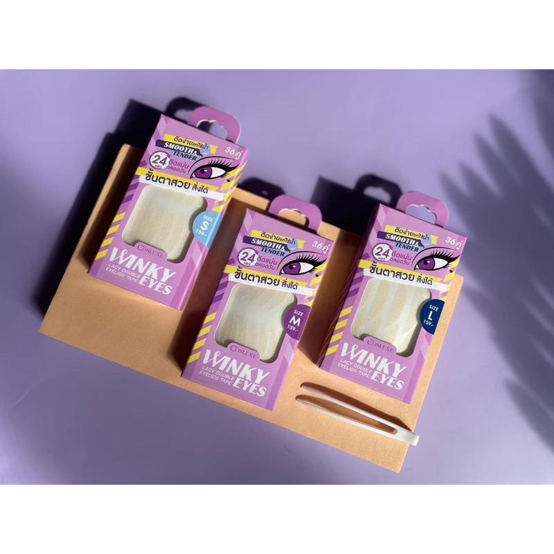 สติ๊กเกอร์ติดตาสองชั้น cosluxe winky eye 36 คู่ Cosmetics เครื่องสำอาง 2