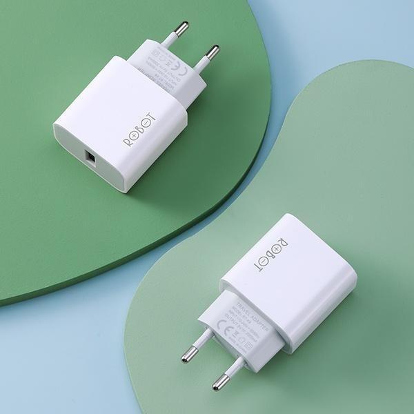 Charger Robot RT-K8 2A 10W | Cocok Untuk Semua Merek Hp | Adaptor Kepala Casan Tanpa Kabel | Fast Charging | Original | Murah 1